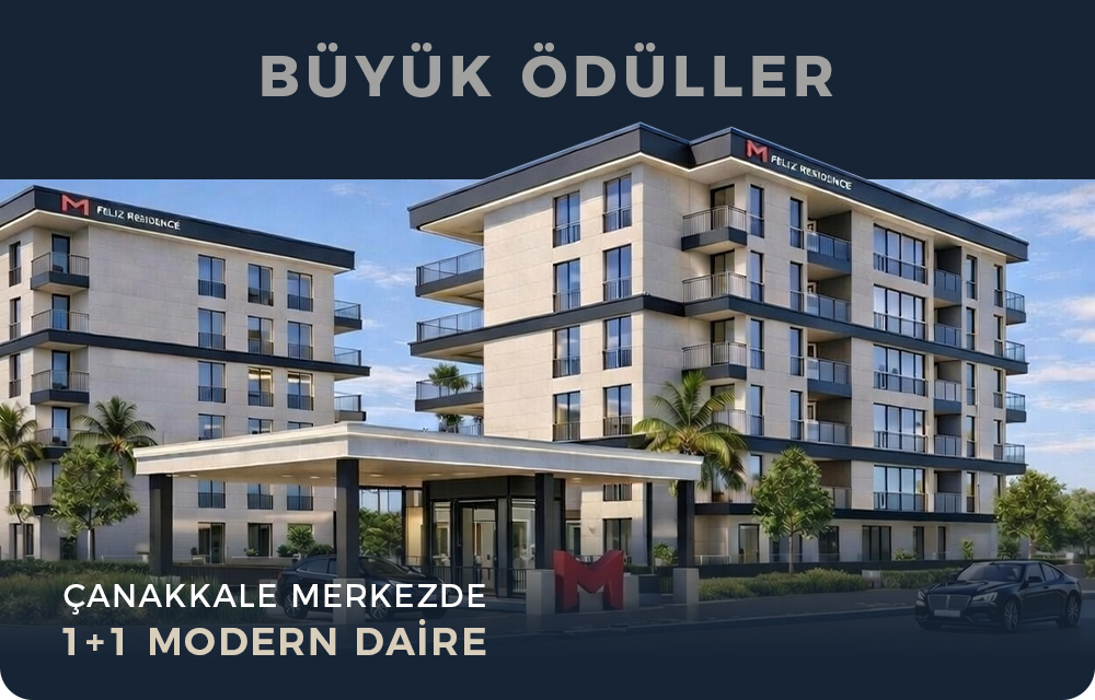 Çanakkale Merkezde 1+1 Modern Daire